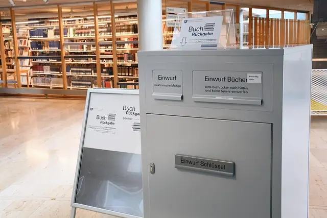 Rückgabebox in der ZB